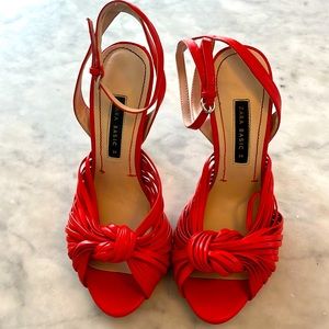 Zara Basic 4 inch ankle strap heel